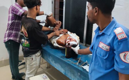 ଚାଷୀଙ୍କ କବଜାରେ ମୁଖ୍ୟ ରାସ୍ତା,ଦୁର୍ଘଟଣାରେ ଯୁବକ ଗୁରୁତର।