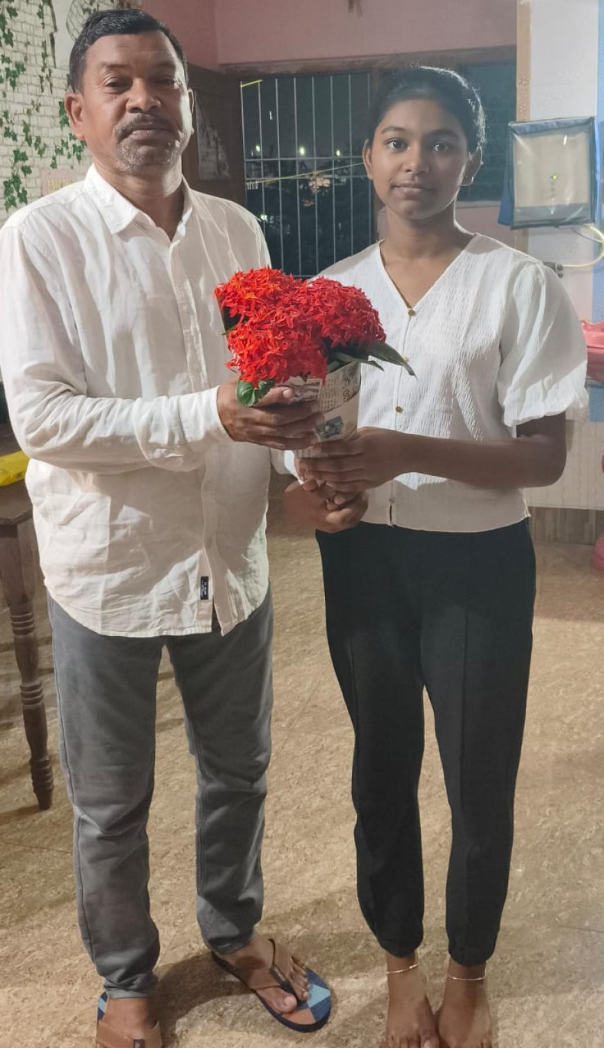ନବୋଦୟ ପରୀକ୍ଷାରେ 95.2ପ୍ରତିଶତ ନମ୍ବର ରଖି ଜିଲ୍ଲା ଟପ୍ପର ବିଷ୍ଣୁପ୍ରିୟା ।