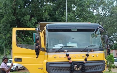 ଦୁଇ ହାଇଓ୍ବା ଗାଡ଼ିରୁ ଲକ୍ଷାଧିକ ଟଙ୍କାର ଫାଇନ୍ କାଟିଲା ପରିବହନ ବିଭାଗ।