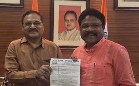 ୮ଦଫା ଦାବି କୁ ନେଇ ସ୍ୱାସ୍ଥ୍ୟ ମନ୍ତ୍ରୀ ଙ୍କୁ ସାକ୍ଷାତ କଲେ କେସିଙ୍ଗା ସିଟିଜେନ ଫୋରମ ର ସଭାପତି