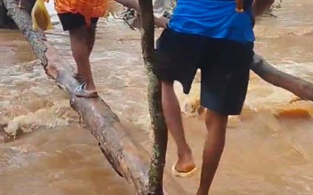 ଯାତାୟତରେ ବାଧକ ସାଜିଛି ମାଦେ ପାଙ୍ଗା ନାଳ, ବିପଦପୂର୍ଣ୍ଣ ଯାତାୟତ କରୁଛନ୍ତି ୨ ୱାର୍ଡ଼ ବାସୀ।