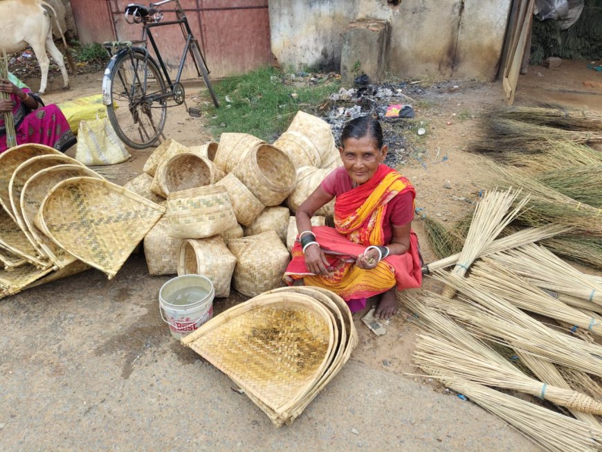 ଲୋପ ପାଇବାକୁ ବସିଲାଣି ବାଉଁଶ ପାତିଆରେ ନିର୍ମିତ ସାମଗ୍ରୀ।
