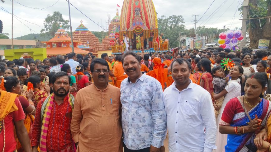 ଫିରିଙ୍ଗିଆ ରେ ଧୁମଧାମ ରେ ପାଳିତ ହେଲା ମହାପ୍ରଭୁ ଙ୍କ ଗୁଣ୍ଡିଚା ଯାତ୍ରା l