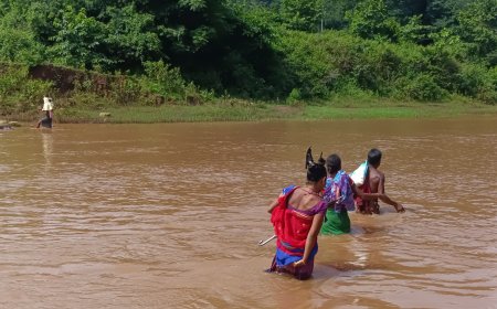 ନାଗାବଳୀ ନଦୀ ଲୋକଙ୍କ ପାଇଁ ବିପଦ ସାଜିଛି ଭରା ନଈରେ ଜୀବନ କୁ ବାଜି ଲଗାଇ ନଦୀ ପାର ହେଉଛି ଲୋକେ    ବିଭାଗୀୟ ଅଧିକାରୀ ବୈମାତୃକ ଯୋଗୁଁ ବ୍ରିଜ କାମ ଅଧାପନ୍ତରିଆ