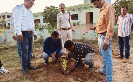 ସମ୍ବାଦ ସାହିତ୍ୟଘର ପକ୍ଷରୁ ବୃକ୍ଷ ରୋପଣ।