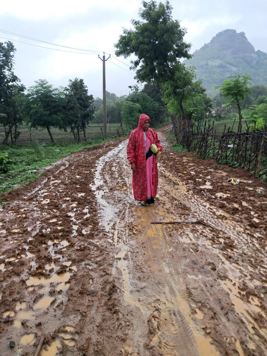 ଭୋଇ ଗୁଡା ରୁ ନାରେଗଂ ଖୋଲା ରାସ୍ତାର ଦୂରାବସ୍ଥା.