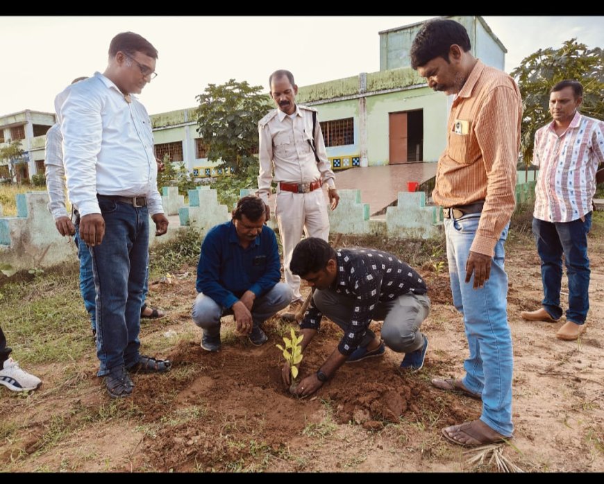 ସମ୍ବାଦ ସାହିତ୍ୟଘର ପକ୍ଷରୁ ବୃକ୍ଷ ରୋପଣ।