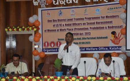 ମହିଳାଙ୍କ ପାଇଁ ସୁରକ୍ଷିତ କାର୍ଯ୍ୟସ୍ଥଳ ନିମିତ୍ତେ POSH ଆଇନ ଉପରେ ଜିଲ୍ଲାସ୍ତରୀୟ ପ୍ରଶିକ୍ଷଣ କାର୍ଯ୍ୟକ୍ରମ