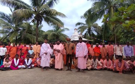 ବେଳଗାଁ ମହିମା ଆଶ୍ରମରେ ବକଳଧାରୀ ମହିମା ସମାଜର ନୁଆଁଖାଇ ପର୍ବ ପାଳିତ ।