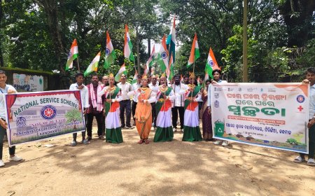 ଫିରିଙ୍ଗିଆ ରେ ଅନୁଷ୍ଠିତ ହେଲା ତ୍ରିରଙ୍ଗା ଶୋଭାଯାତ୍ରା I