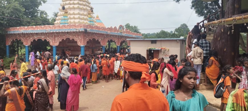ଚନ୍ଦନଧାରା ଶୈବ ପୀଠରେ ବୋଲବମ ଭକ୍ତଙ୍କ ପ୍ରବଳ ଭିଡ ।