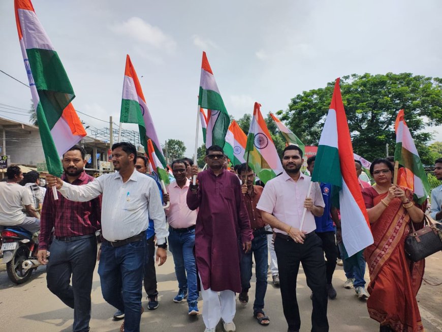 ଭବାନୀପାଟଣା ସହର ରେ ହର ଘର ତିରଂଗା ଶୋଭାଯାତ୍ରା