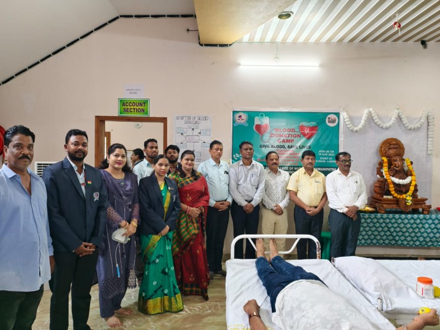 ରକ୍ତ ଦାନ, ମହତ ଦାନ ଯୁବ ସ୍ବାଭିମାନ ଦିବସ ଅବସରରେ ସମ୍ବାଦ-ଆମ ଓଡ଼ିଶା ଓ କଳାହାଣ୍ଡି ଜିଏନ୍ଏମ୍ କଲେଜ ଅଫ୍ ନସିଂର ପକ୍ଷରୁ ସ୍ବେଚ୍ଛାକୃତ ରକ୍ତଦାନ ଶିବିର  ଭବାନୀପାଟଣାରେ ୬୨ ୟୁନିଟ୍ ସଂଗ୍ରହ
