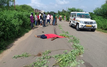 ଟେଙ୍କର ଧକ୍କାରେ ବାଇକ ଚାଳକ ମୃତ