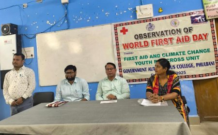 ସରକାରୀ ସ୍ୱୟଂଶାସିତ ମହାବିଦ୍ୟାଳୟ ଫୁଲବାଣୀରେ ବିଶ୍ୱ ପ୍ରାଥମିକ ଚିକିତ୍ସା ଦିବସ ପାଳିତ।