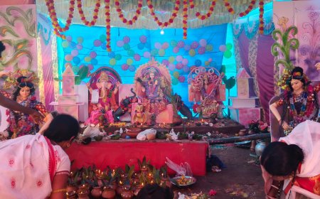 ଚଲାଣଗୁଡା ଠାରେ ମା ଗଜଲକ୍ଷ୍ମୀ ଙ୍କ ପୂଜା ଆରମ୍ଭ।