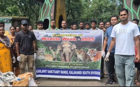 ବନ୍ୟଜନ୍ତୁ ସପ୍ତାହ ରେ ପ୍ଳାଷ୍ଟିକ ମୁକ୍ତ ଅଭିଯାନ।