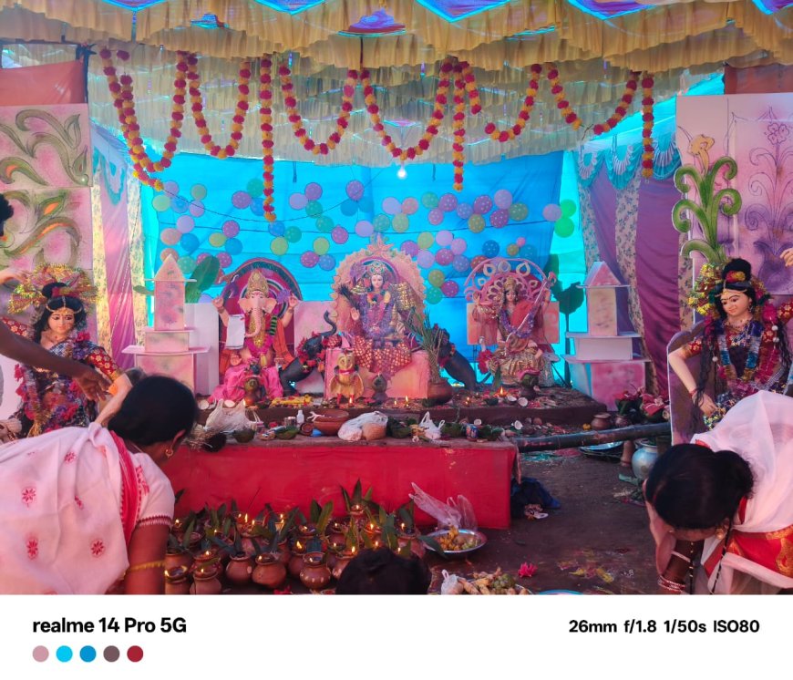 ଚଲାଣଗୁଡା ଠାରେ ମା ଗଜଲକ୍ଷ୍ମୀ ଙ୍କ ପୂଜା ଆରମ୍ଭ।