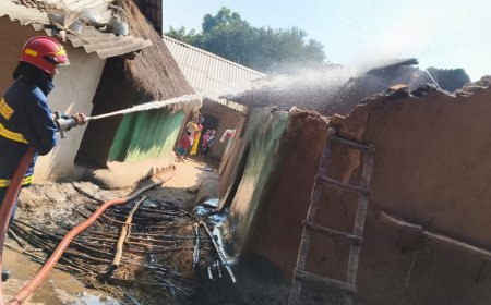 ନିଆଁ ଲାଗି ଘର ନଷ୍ଟ, କାରଣ ଅସ୍ପଷ୍ଟ ।