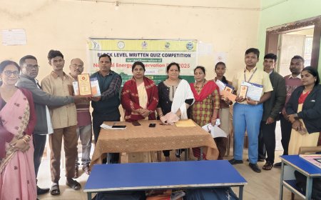 ବ୍ଲକ ସ୍ତରୀୟ କୁଇଜ ପ୍ରତିଯୋଗିତା ର କୃତିତ୍ୱ ଅର୍ଜନ କରିଥିବା ଛାତ୍ର ଛାତ୍ରୀ ମାନଙ୍କ ପାଇଁ ଅନୁଷ୍ଠିତ ହେଲା ପୁରସ୍କାର ବିତରଣ ଉତ୍ସବ I