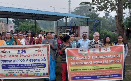 ବିଶ୍ୱ ଏଡସ୍ ଦିବସ-୨୦୨୫ ଅବ୍ୟବ୍ୟହିତ ପୂର୍ବରୁ ସଚେତନତା ସଭା ଓ  କ୍ୟାଣ୍ଡେଲ୍  ରାଲି।
