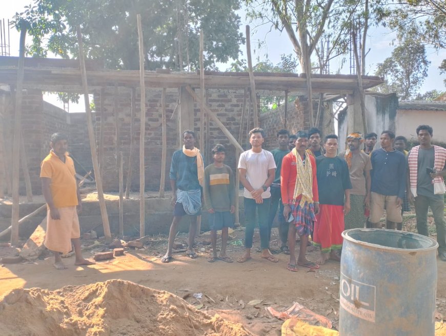 ନିମ୍ନ ମାନର ଶ୍ରେଣୀ ଗୃହ ନିର୍ମାଣ ଅଭିଯୋଗ ଆଣିଲେ ଗ୍ରାମବାସୀ।