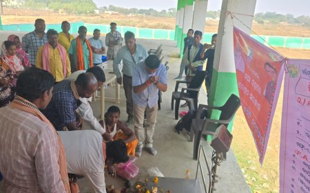 ଧୋଡ୍ରା  ଆର.ଏମ.ସି ପରିସରରେ ଧାନ ମଣ୍ଡିର ଶୁଭ ଉଦ୍ଘାଟନ ।