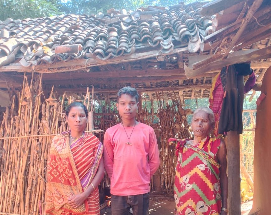 ମା ଓ ଝିଅଙ୍କୁ ମିଳୁନି ବିଧବା ଭତ୍ତା ପାଠ ଛାଡି ପରିବାର ଚଳାଉଛି ନାବାଳକ ପୁଅ।