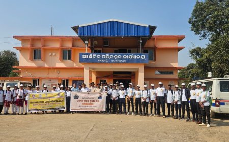 ଭବାନୀପାଟଣା ଠାରେ ଜାତୀୟ ସଡକ ସୁରକ୍ଷା ମାସ ପାଳନ ।