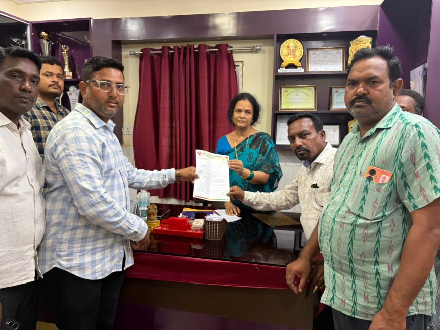 ଆମ୍ବୁଲାନ୍ସ ତ୍ରୁଟିରେ ନାବାଳିକା ମୃତ୍ୟୁ ଘଟଣା: ଯୁବ କଂଗ୍ରେସର ସ୍ମାରକପତ୍ର