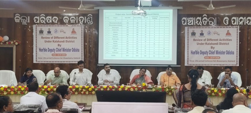 ଉପମୁଖ୍ୟମନ୍ତ୍ରୀଙ୍କ କଳାହାଣ୍ଡି ଗସ୍ତ: ଅସମ୍ପୂର୍ଣ୍ଣ ଅଙ୍ଗନୱାଡି ଓ ମିଶନ ଶକ୍ତି ଗୃହ ଶୀଘ୍ର ସମ୍ପୂର୍ଣ୍ଣ କରିବାକୁ ନିର୍ଦ୍ଦେଶ