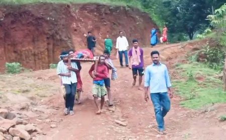 ଥୁଆମୂଳ ରାମପୁରରେ ପୁଣି ଜନନୀ ଯନ୍ତ୍ରଣା: ଖଟିଆରେ ବୁହା ହେଲେ ଗର୍ଭବତୀ, ଖରାପ ରାସ୍ତା ପାଇଁ ଗାଁକୁ ଯାଇପାରିଲାନି ଆମ୍ବୁଲାନ୍ସ