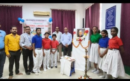 ଡି.ଏ.ଭି ବେଦାନ୍ତ ଅନ୍ତର୍ଜାତୀୟ ବିଦ୍ୟାଳୟରେ ଗ୍ରନ୍ଥIଗାର ଦିବସ ପାଳନ ସମାରୋହ 